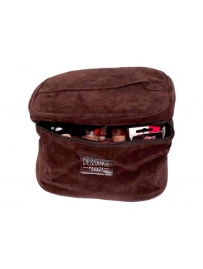 Trousse forme Vanity JACQUES DESSANGE Beaute Paris Marron