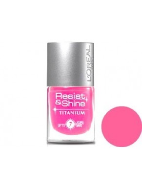 Vernis à ongles L'OREAL Resist & Shine Titanium CANDY PINK 106