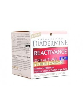 Soin de Nuit Anti Age DIADERMINE Reactivance à l'Huile d'Argan 50ml