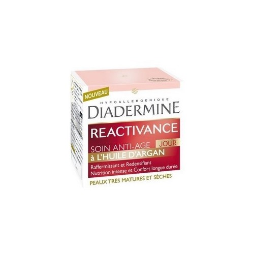 Soin de jour Anti Age DIADERMINE Reactivance à l'Huile d'Argan 50ml