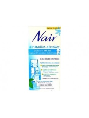 Bandes de Cire NAIR Maillot-Aisselles Réduction douleurs x16