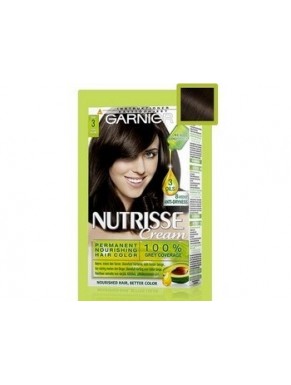 Lot de 6 Colorations GARNIER Nutrisse crème ÉBÈNE N°3