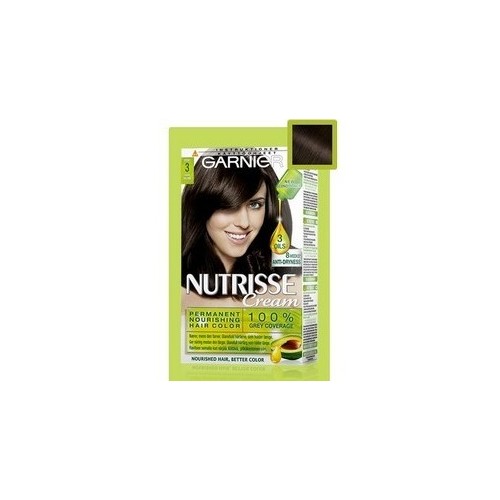 Lot de 6 Colorations GARNIER Nutrisse crème ÉBÈNE N°3